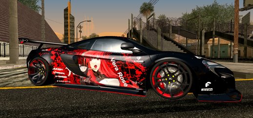 Vera Rose [Punishing: Gray Raven] Livery for Mc'Laren 650S Liberty Walk [Return Team]