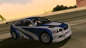 BMW M3 GTR (E46) 2004 (fixed black cleo) for mobile