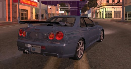 Nissan Skyline R34 Tunable for Mobile