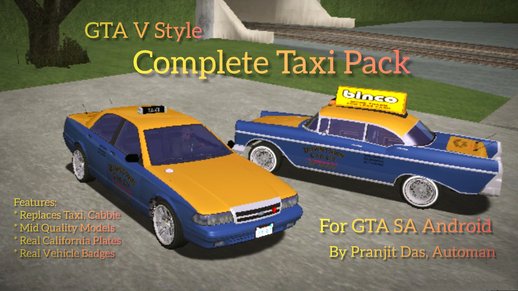 GTA V Style Complete Taxi Pack for Android