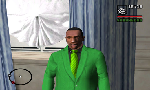 Carl Johnson New Suit Tie Style