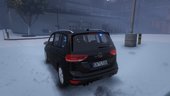 VW Touran 2016 | Unmarked Danish police | ELS ready