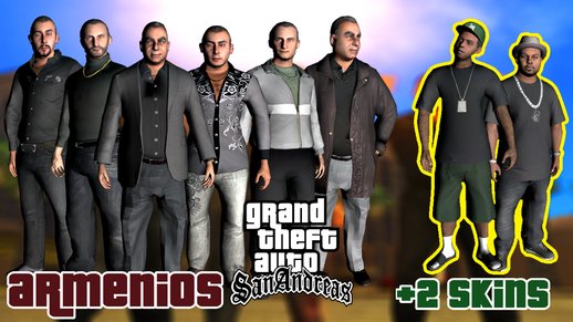 Armenios from GTA V for GTA SA +2 Skins Extras