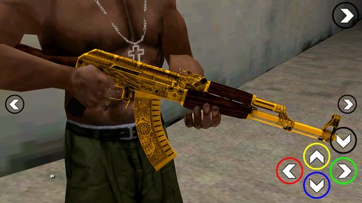 AKM Gold Cartel Skin for mobile