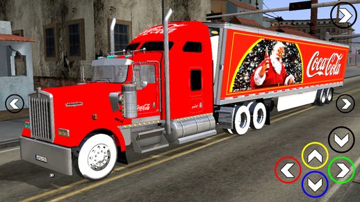 Kenworth W900 + Trailer Coca Cola for mobile