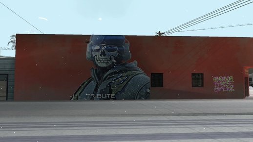 Mural de Legend Simon Riley Ghost [COD MW2] 