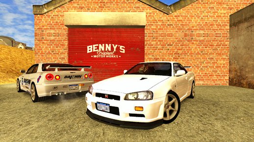 Nissan Skyline GTR R34 M-Spec Nur (SA lights) [PC and Mobile]