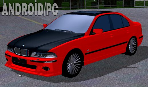 BMW E39 Red Black