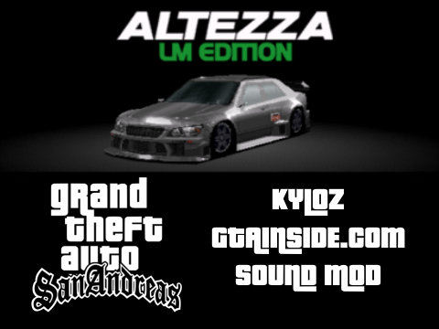 Gran Turismo 2 Toyota Altezza LM Edition Car Sound Mod