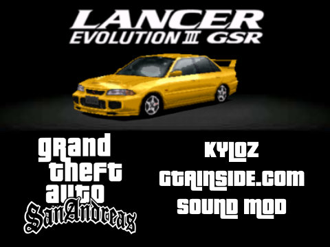 Gran Turismo 2 Mitsubishi Lancer Evolution III GSR 1995 Car Sound Mod