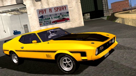 Ford Mustang Mach 1 1971 (fixed black cleo) for mobile