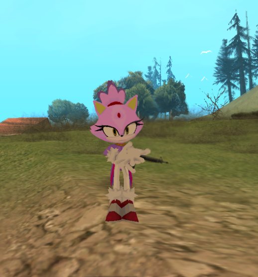 Blaze The Cat v3 (Smoothed model)