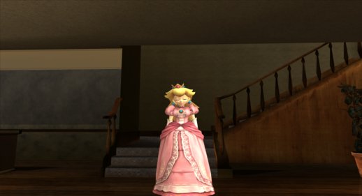 Sleeping Peach from Super Smash Bros. Brawl