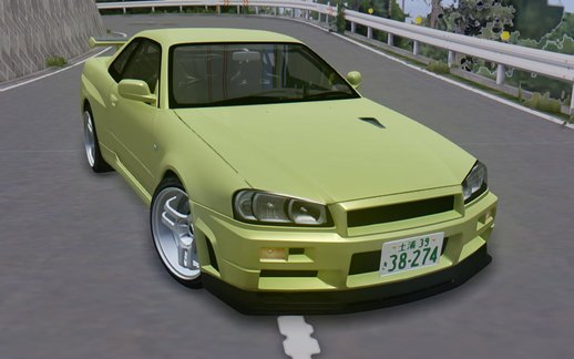 InitialD 4th Stage Hoshino Kozo Nissan Skyline BNR34