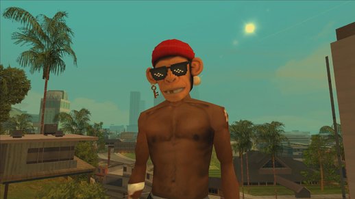 Free Fire Monkey Mask For Cj