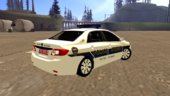 Toyota Corolla 2013 Israeli Police car + Template