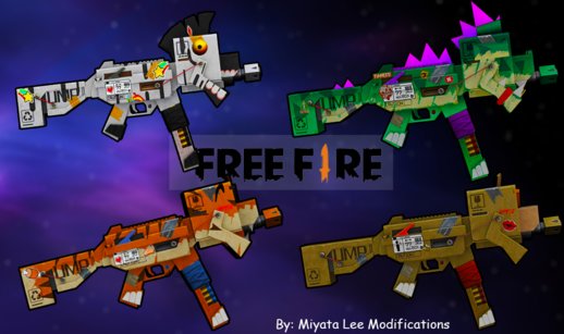 UMP45 Cardboard ( Cocodrile) - Garena Free Fire