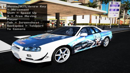 Nissan Skyline GT-R R34 Itasha [Fixed]