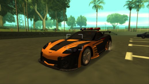 Cross' Corvette C6 from NFSMW intro