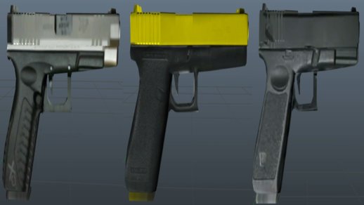 Glock 15 Gold Black Silver