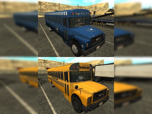 GTA V Prison and School Bus