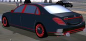 Mercedes Benz S-class Black-Red Tuning