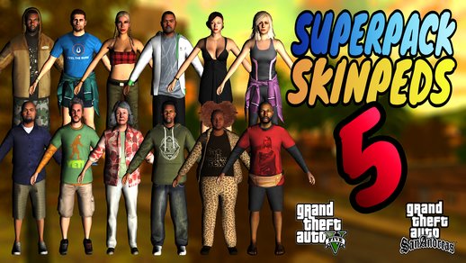 Superpack De Skinpeds #5 GTA 5 for SA