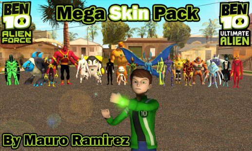 Ben 10 AF & UA Mega Skin Pack