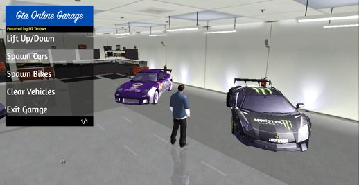 GTA Online Garage With Touch Menu