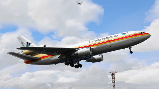 PK-GIB SPLIT LIVERY CONTINENTAL GARUDA INDONESIA