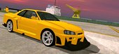 LB Silhouette Nissan Skyline GTR R34 (SA lights) for mobile