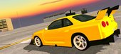 LB Silhouette Nissan Skyline GTR R34 (SA lights) for mobile