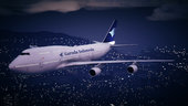 Livery Garuda Indonesia Boeing 747-400 PK-GSG ( Blue Old Livery )