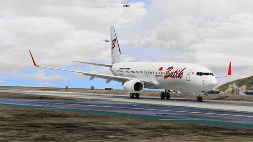 LIVERY ALBINO PK-LBO BATIK AIR B737800