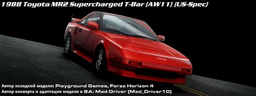 Toyota MR2 S/C T-Bar (AW11) (US-Spec) 1988