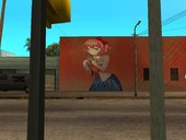 Sayori Graffiti Wall