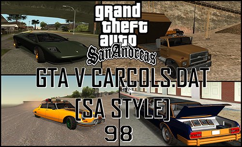 GTA V Carcols.dat [Sa Style]