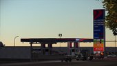 Petron Gasoline Station with Parked Vehicles