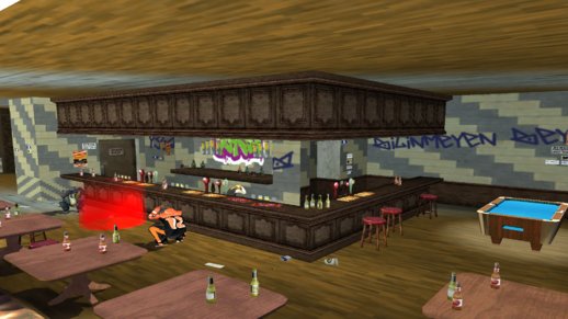 [SA] Ten Green Bottles / Bar Interior Texture Remake