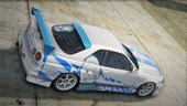 1999 Nissan Skyline GT-R BNR34 C-WEST Hololive EN Gawr Gura