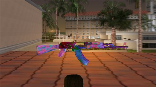 AK-47 Skin Rusty Rainbow