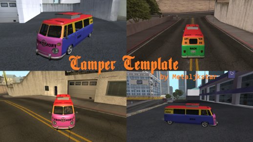 Camper Template (For Making Paintjobs)