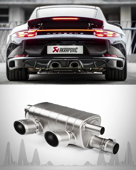 Porsche 911 (991 Turbo) Akrapovic Slip on exhaust sound