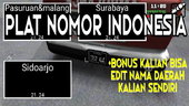 Indonesian License Plates (all Vehicles In San Andreas) for Mobile