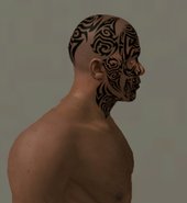 Franklin Player Face Tattoo V2