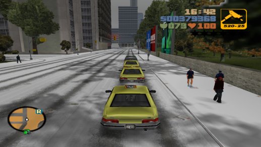 GTA III Snowy Road