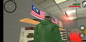 Realistic Malaysia Flag of AmmuNation Interior Decoration for Android