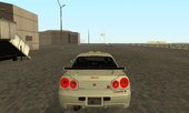 Nissan Skyline GT-R R34 V-Spec II, Tunable (Low Poly)