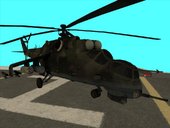 Mi-35 Hind (with Woodland camouflage) from Battlefield 2 Special Forces