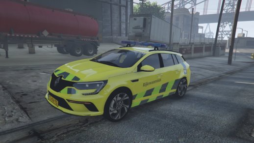 Renault Megane IV Rijkswaterstaat [Netherlands] [replace] [GTAV] [FIVEM] [ELS]